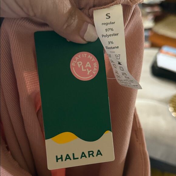 NWT HALARA Blush Pink wide leg corporate core trousers S - Picture 2 of 5